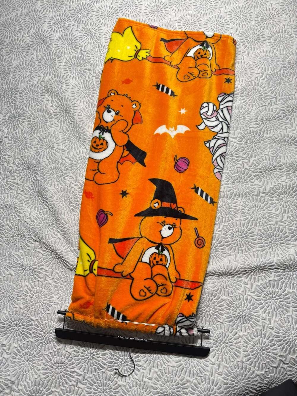 Care Bears Halloween Soft Plush Throw Blanket 50 x 70 Orange